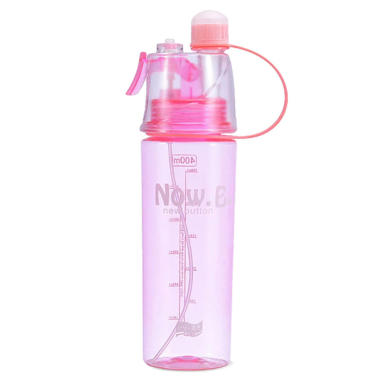 Plastic 2 In 1 Mist Spray Water Bottle (Multicolor  400 Ml  1 Pc) Plastic 2 In 1 Mist Spray Water Bottle (Multicolor  400 Ml  1 Pc)
